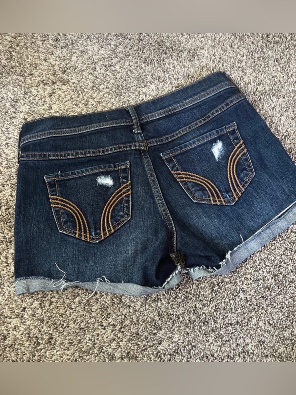 Hollister Denim Shorty Shorts Y2K Jean Shorts
